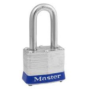 lot 288 image: Master Lock 1-12 No. 3 Long Shackle Laminated Padlock