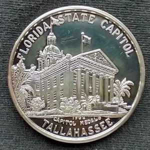 1962 1 Oz. Silver State Capitol Medal