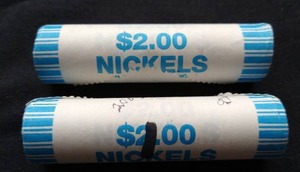 (2) Early 2000s Uncirculated Nickel Rolls