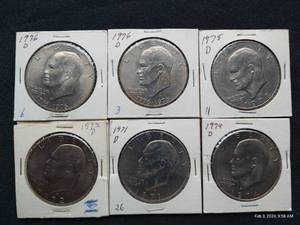 (6) Eisenhower Dollars