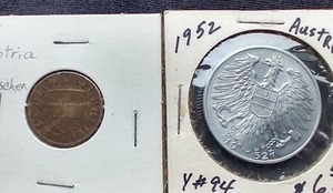 (2) Austrian Coins