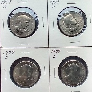 (4) Susan B. Anthony Dollar Coins