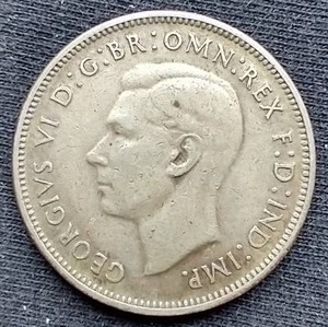 1943 Australian Silver Florin Coin