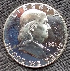 1961 Proof Franklin Half Dollar
