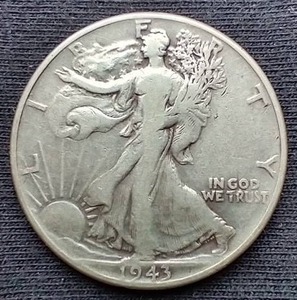 1943 Walking Liberty Half Dollar