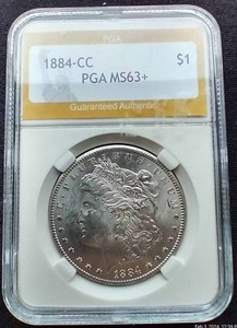 1884-CC Morgan Dollar - PGA MS63