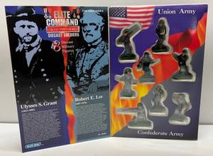 lot 10 image: Vintage Blue-Box Elite Command Collectors Series Diecast Soldiers The American Civil War