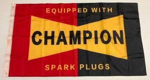 lot 54 image: 3 x 5 Champion Spark Plugs Nylon Flag