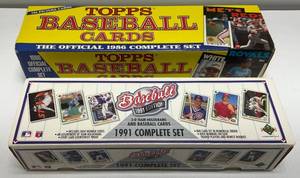 lot 63 image: 1986,1991 Baseball Box Sets (Dont Know If Complete)