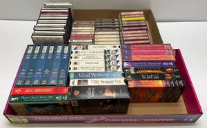 lot 113 image: Misc. Cds, Cassettes, VHS Tapes & More