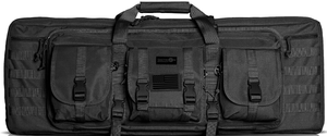 lot 105 image: Tacticon Double Rifle Bag  2 Hard Rifles  2 Pistols Tuckable Backpack Straps