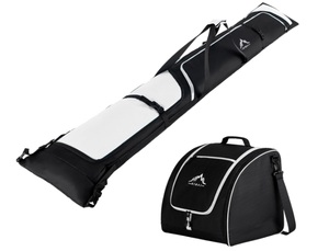 lot 110 image: GoHimal Ski Bag and Boot Bag Combo, Padded Skis Bag for Air Travel