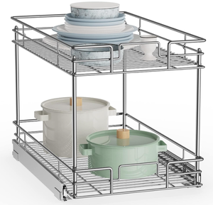 lot 129 image: ROOMTEC New Version Pull Out Cabinet Organizer for Base Cabinet