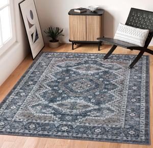 lot 164 image: Rugland Area Rug - Stain Resistant Washable Rug