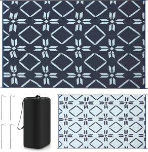 lot 166 image: Reversible RV Outdoor Mats Blue