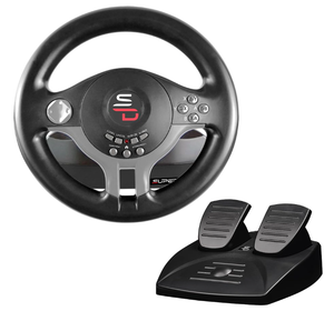 lot 181 image: Superdrive - SV250 Racing steering wheel with pedals and gearshift paddles for nintendo Switch - Ps4 - xbox Seie XS, Xbox One - PC
