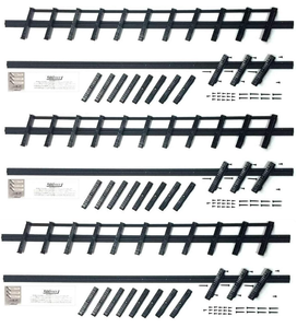 lot 481 image: LOT OF 3 Flex-Fence, Decorative Versa Fence Louver System, Perfect for Gardens, Patios and Outdoor Spaces, Indoor and Outdoor Use