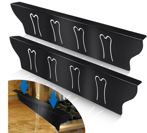 lot 324 image: Stove Gap Covers -Stainless Steel, Kitchen Stove Counter Gap Cover  23.5