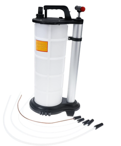 lot 332 image: BTSHUB 9 Liter Fluid Evacuator Manual Oil Changer Vacuum Hand Operated Engine Oil Change Fluid Extractor Pump Tank
