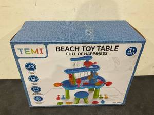 lot 212 image: TEMI Kids Sand Water Table for Toddlers, 3-Tier Sand and Water Play Table Toys for Toddlers Kids