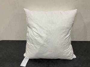 lot 242 image: Bedding Throw Pillow Insert Goose Down  (White) - 26 x 26