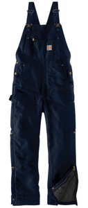 lot 51 image: Carhartt Loose Fit Firm Duck Insulated Bib Overalls for Men Tall SIZE LARGE