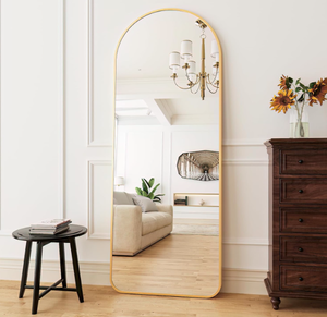lot 82 image: ZMYCZ Mirror Full Length, Arched Floor Mirror