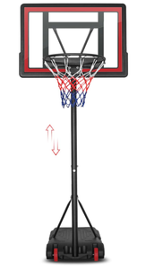 lot 89 image: Basketball Hoop Outdoor Portable for Kids Basketball System with Height Adjustable Basketball System