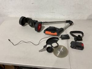 lot 536 image: USED Topwire Cordless Weed Eater String Trimmer, 3-in-1 Lightweight Push Lawn Mower