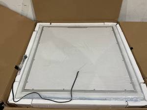 lot 39 image: DIDIDADA Square Backlit LED Bathroom Mirror with Lights Anti Fog