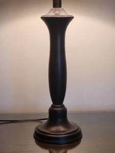lot 72 image: Chic Modern Candlestick Table Lamp
