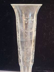 lot 24 image: Waterford Fine Crystal Stunning  Vintage Etched Flute Vase