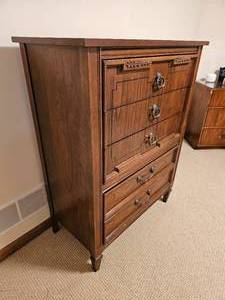 lot 68C image: Retro Ornate Dixie Chest or Drawers