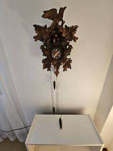 lot 111 image: German Black Forest Bird Cuckoo Clock