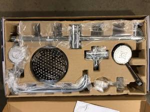 lot 4 image: GROHE Vitalio 5-spray 7 in. Dual Shower Head and Handheld Shower Head in Chrome  Customer Returns See Pictures