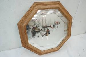 Frosted wolf Mirror picture