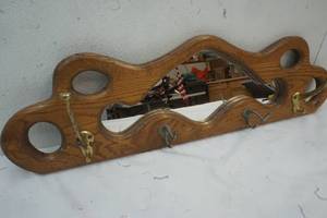 Mirror with hooks