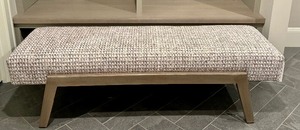 lot 12 image: Stylish Modern Upholstered Bench by Cox Manufacturing