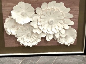 lot 24 image: Beautiful Framed Floral Artwork