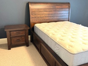 lot 14 image: Green River Manufacturing Delray Full Storage Bed and Matching Night Stand