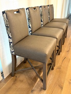 lot 7 image: Set of Four Barstools by Cox Furniture