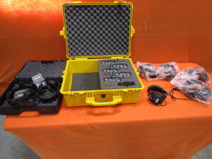 lot 87 image: Porta Phone Coaching Communications Headsets