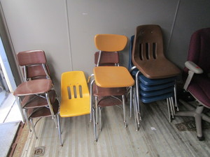 lot 30 image: Misc. Student Chairs