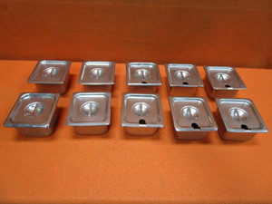 lot 175 image: (10) SS 16 Food Pans wLids 4 Deep