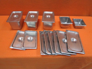 lot 176 image: Misc. SS Food Pans & Lids