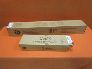 lot 202 image: (17) 24 & (21) 48 Fluorescent Light Bulbs