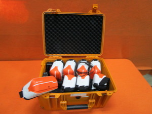 lot 82 image: (8) Class VR Headsets, Charger, Case