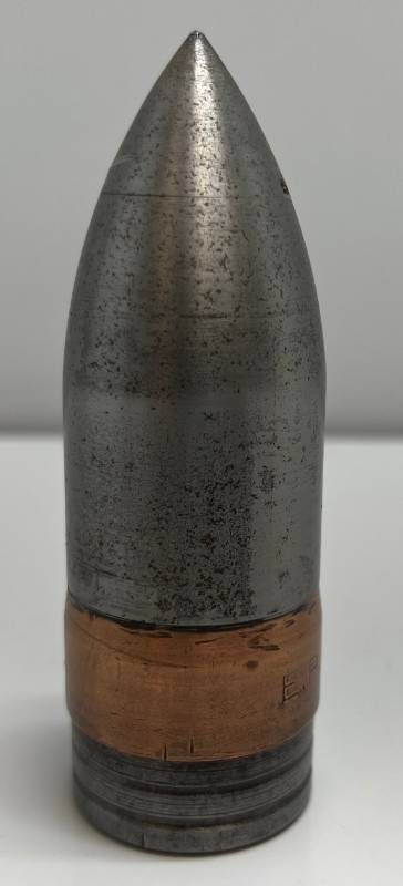 lot 35 image: WW1 37MM Bullet Marked E.P.F. And Dated 9-8-13 Has Screw Off Top (Very Cool)