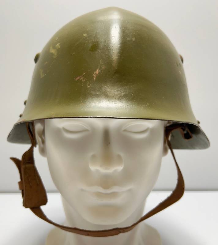 lot 8 image: Vintage Bulgarian Army Helmet With Liner