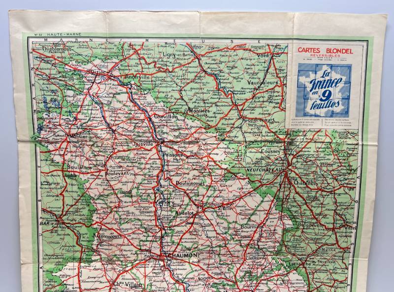 lot 120 image: Vintage Map Of France